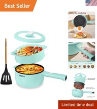 Versatile Mini Electric Pot with Non-Stick Coating &amp; Adjustable Heat Con... - $1,120.91 MXN