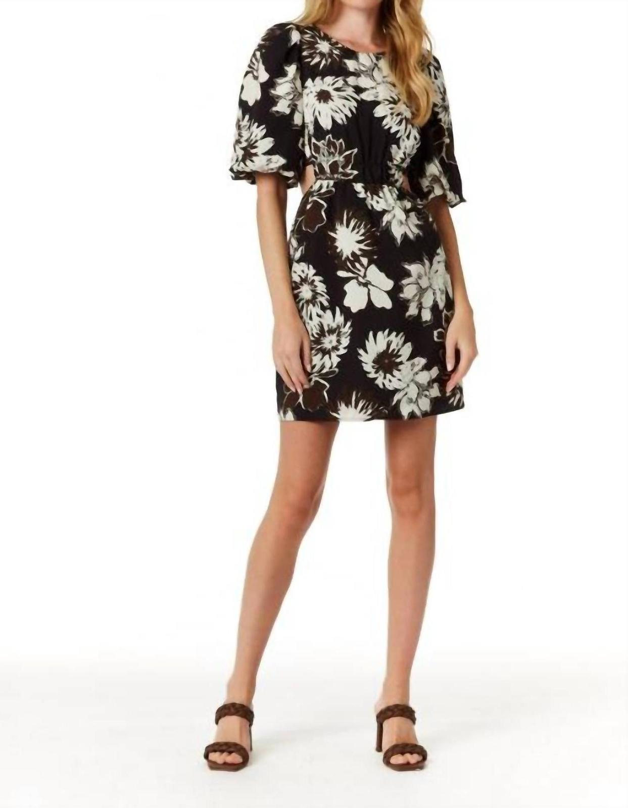 Drew Reese Dress Black Floral - $193.00