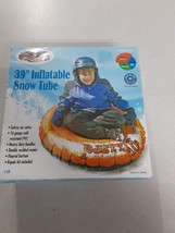 Flexible Flyer Blizzard 39&quot; Inflatable Snow Tube 16 gauge cold resistant New - £19.95 GBP