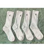 Ralph Lauren Polo Mens Socks White Athletic 4 Pairs NWOT - $17.82