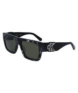 New CALVIN KLEIN JEANS CKJ-23654S 073 Black &amp; White Sunglasses, Green Le... - $1,272.21 MXN