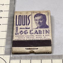 Rare Matchbook  Louis Log Cabin  Honolulu, Hawaii  gmg  Unstruck  foxing - £18.51 GBP