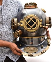 Vintage 18&quot; Diving Divers Helmet U.S Navy Mark V Deep Sea Antique Scuba - $4,410.87 MXN