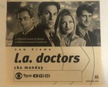 LA Doctors Vintage Tv Guide Print Ad Ken Olin Matt Craven TPA23 - £4.66 GBP