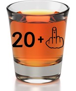 21st Birthday Shot Glass 21 Middle Finger Funny Birthday Gifts For Him O... - $23.50