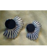 TAXCO MEXICO TA-93 925 STERLING SILVER/ONYX EARRINGS - $54.33 CAD