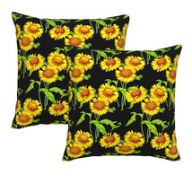 Decorative Sunflower throw pillow cover floral pillow cases square 18X18... - £12.57 GBP