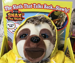 SNAX the Sloth Talking Moving Plush Voice Recorder Toy - NEW IN BOX!!! - £18.73 GBP
