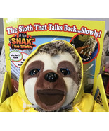 SNAX the Sloth Talking Moving Plush Voice Recorder Toy - NEW IN BOX!!! - £18.69 GBP