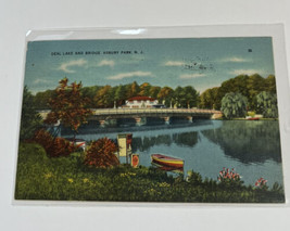 Postcard New Jersey Deal Lake and Bridge Asbury  Linen Posted 1944 78 Years Old - £4.35 GBP