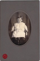 James Joseph McNaught Cabinet Photo of Cute Boy in Dress, ca. 1900-1910  - £13.98 GBP