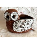 Vintage Terra Cotta Owl Planter 4&quot; Tall Parma by AAI Made in Japan - $561.02 MXN