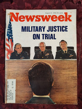 Newsweek August 31 1970 8/70 Military Justice Jfk Tapes - £8.54 GBP