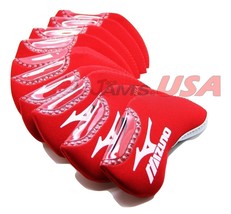 MIZUNO HeadCover 10 pcs Set Golf Iron Head Covers RED Color Neoprene US ... - £15.54 GBP