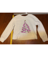 Sweatshirt Wallflower Brand Crew Neck Women Size M Terry White Christmas... - $13.43 CAD