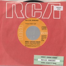 WAYLON JENNINGS - SWEET DREAM WOMAN - SURE DIDN&#39;T TAKE HIM LONG - LIKE NEW - $1.25