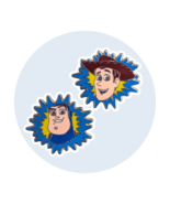 Toy Story Disney Pins: Buzz Lightyear and Woody Blue Starburst - €21,55 EUR