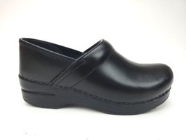 Dansko Shoes Women&#39;s Size 38 US 7.5-8 Black Leather Nursing Clogs - $49.45