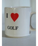 Vintage I Love Golf Coffee Mug Tea Cup Papel  Made in USA  - $21.66 CAD