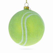 Tennis Ball Glass Christmas Ornament - £29.33 GBP