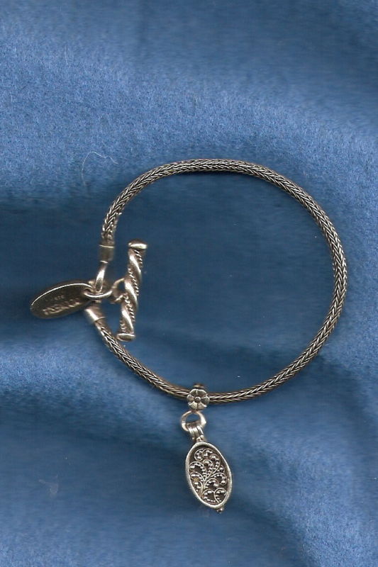 sterling silver Lois Hill poison locket woven bracelet - £165.27 GBP