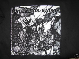 Mystic Records Battalion of Saints Sado Nation shirt L - £91.81 GBP