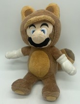 Super Mario Bros. 9” Brown Raccoon Tanooki Suit 3D Land Plush Toy Ninten... - $10.39