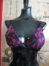Naughty Lola lace pin-up burlesque sample bra top M - $25.98