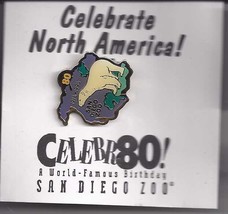 Celebr80 North America! Polar Bear San Diego Zoo Birthday Pin - £7.77 GBP