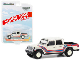 2021 Jeep Gladiator Pickup Truck &quot;Super Jeep Tribute&quot; White with Red and Blue St - £13.82 GBP
