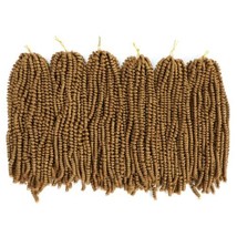 Spring Twist Hair 6 Pack Bundle Synthetic Crochet Hair Extension 16&quot; Color 27 - £23.50 GBP