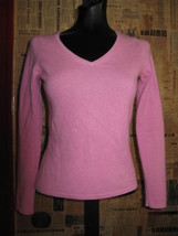 Ann Taylor dusty pink soft cashmere pin-up sweater XS - £35.82 GBP