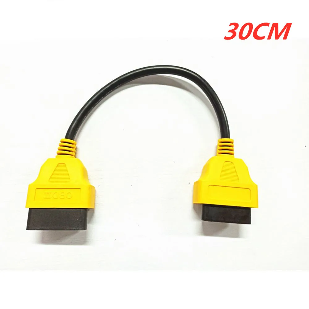 OBD2 Extension Cable 13CM 30CM 16Pin OBD II  Male-to-Female Portable Extension A - $98.58