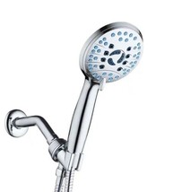 8-Spray Patterns 2.5 GPM 4.5 in. Wall Mounted Dual Shower Head - £18.64 GBP
