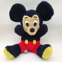 Vintage Walt Disney Productions Mickey Mouse Plush Stuffed Animal Taiwan - £10.85 GBP