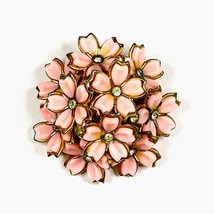 Pink Lucite Thermoset Flower Cluster Brooch Vintage Mid-Century Jewelry JRB - €34,52 EUR