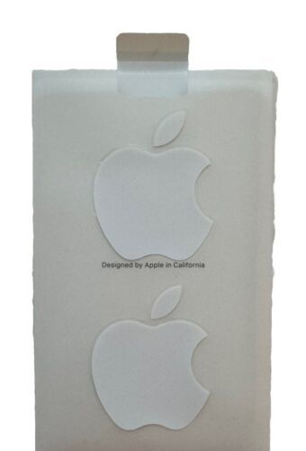 New White Apple Logo Sticker Decal - Genuine OEM - Includes 2 Stickers - $3.45