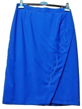 Skirt Spring Cool Wool Blue Lined Sport Size Odd Elena Mirò - £46.28 GBP