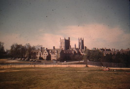 KODACHROME Red Border 35mm Slide Duke University Old Cars Building Stude... - £6.20 GBP