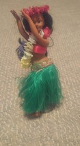 Vintage Hawaiian Hula Girl Tiki Headdress Hawaii Souvenir Doll Figurine Sexy - £40.08 GBP
