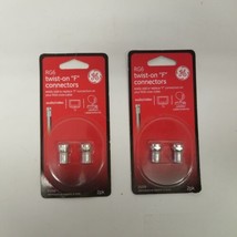 RG6 Twist-On “F&quot; Connectors 2 Pack For Audio Video BNIB (33259) Lot of 2, New - £7.75 GBP