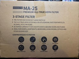 H13 True Hepa Filter Compatible w/MA-25 Purifier MA-25 4 Filters 3 Stage... - $13.09