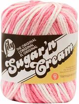 Lily Sugar &#39;N Cream The Original Ombre Yarn, 4-ply worsted, Strawberry, 2 Ounces - £3.88 GBP