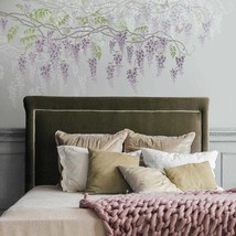 Wisteria Branch Wall Stencil - Vine Stencil For Accent Wall Painting - Botanical - £45.60 GBP