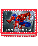 SPIDERMAN Edible cake topper image decoration - $6.95+