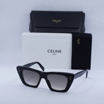 Celine CL40187I 01F Shiny Black/Smoke Gradient 51-16-145 Sunglasses New Authe... - £266.48 GBP