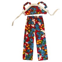 Vintage Barbie Best Buy 7202 Mattel 1975 Mod Top Pants Red Blue Floral MINTY - £88.03 GBP