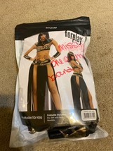 Sexy Forplay Eygptian Pharoah To You Black &amp; Gold 4pc Cleopatra Costume ... - $74.79