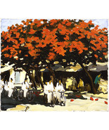 After school, 24x32 Vietnamese actual original oil painting - $410.23 CAD