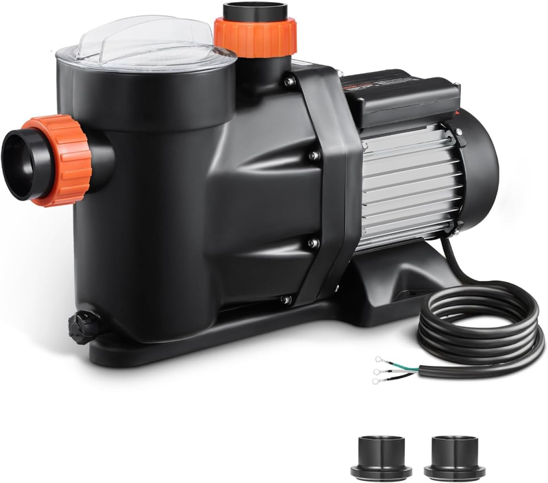 VEVOR above Ground Pool Pump, 2 HP, 135 GPM Max Flow Single Speed Swimmi... - $273.84